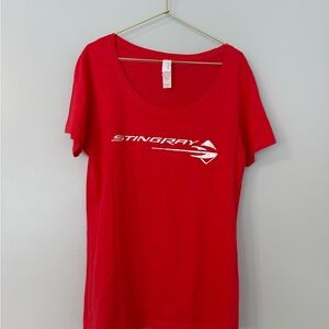 Stingray Women's Red Short Sleeve Tee